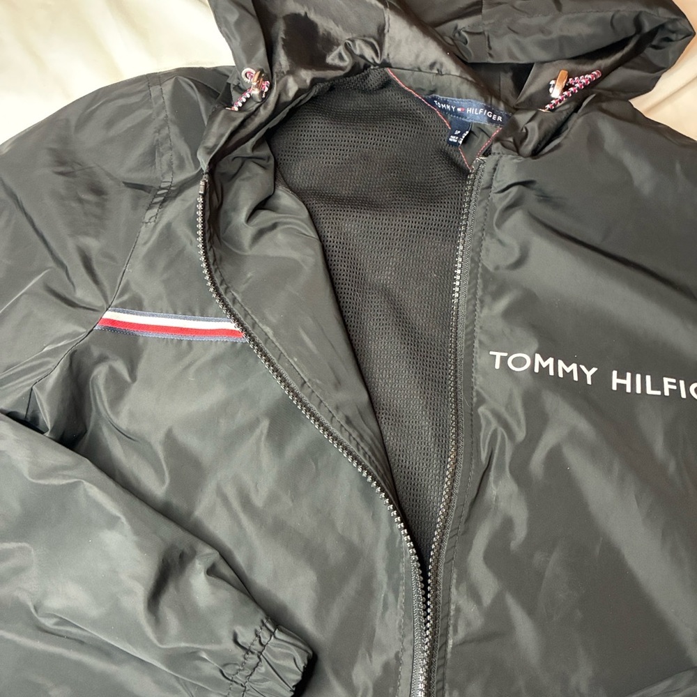 SOLD Black Womens Tommy Hilfiger Jacket Size Small - Picture 6 of 7